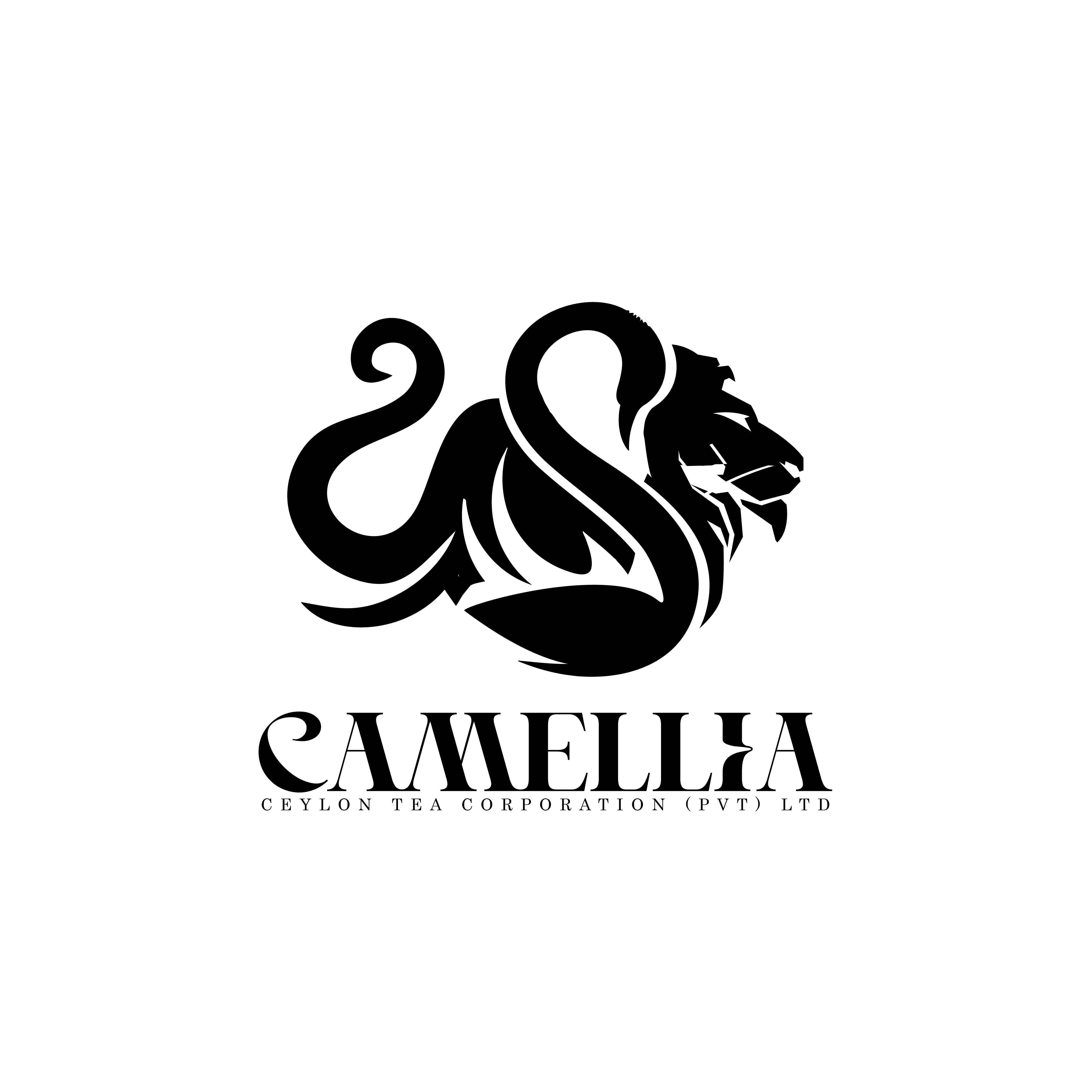 Camellia Ceylon Tea Corporation black logo
